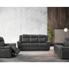 Cadeirao Relax | Vente-unique Poltrona Articulada Eletrica Em Pele Taupe - Kenneth