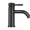 Torneira | Shower & Design Torneira Misturadora Mecanica Arredondada Em Inox Escovado Preto Mate A17 Cm - Salavan