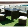 Conjunto Relax De Jardim | Saldosystocks Sofa De Canto Externo Com Terraco Sfs019 Marrom