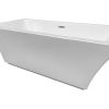 Banheira De Pousar | ELITESHOPPING Banheira Exenta Branca 170 X 80 Cm + Torneira - Heaven