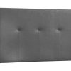 Cabeceira E Ponte De Cama | Venprodin Cabeceira - Couro Sintetico 160X120X4Cm - Cinza