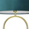 Candeeiro De Pe | OZAIA Candeeiro Estilo Art Deco Em Latao, Marmore E Veludo De A.156 X D.45 Cm Cor Azul - Nour