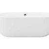 Banheira De Pousar | Shower & Design Banheira Classica Oval 200 L, 170 X 80 X 58 Cm Cor Branca Em Acrilico - Neptuna