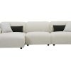 Sofa | Vente-unique Sofa De Canto Esquerdo Em Tecido Bege - Damaca