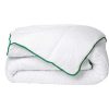 Edredao | DREAMEA Edredao Temperado Tratamento Antiacaros Natural Da Dreamea Em Microfibra 220X240 Cm, 300 G/M , Vies Verde - Azylia Ii