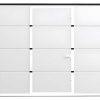 Porta De Garagem | Vente-unique Porta De Garagem Seccionada Efeito Liso Com Porta Central Branco Motorizado - Lavega