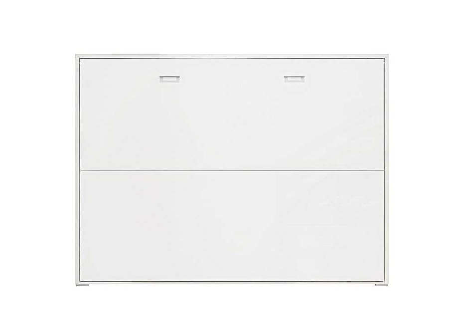 Cama Rebativel | Venprodin Cama Dupla Dobravel Horizontal 135X190 Cor Branco