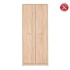 Armario E Roupeiro | Venprodin Armario De 2 Portas 80X54 Cm Carvalho