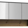 Movel De Parede Para Casa De Banho | Vente-unique Armario De Parede De Casa De Banho Cor Antracite De 100 Cm - Yangra