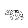 Placa De Parede Decorativa | EPIKASA Decoracao Metalica Urso 4, Preto, 55X1,5X30 Cm, Epikasa