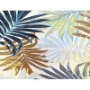 Decoracao De Jardim | OZAIA Tapete De Interior Ou De Exterior Etnico Motivos Folhas 150 X 200 Cm Verde - Vegeto