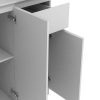 Movel De Cozinha | Vente-unique Aparador De Cozinha Com 6 Portas, 1 Gaveta E 5 Nichos, Branco - Nizali
