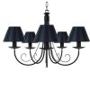 Lustre | TOSEL Lustre Tosel Cote D'Ivoire A Tecido Braco Preto D84 X H90 Cm