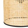 Candeeiro Suspenso | OZAIA Candeeiro De Teto Entrelacado Neirobi - Estilo Etnico - Ferro E Vime - D. 30 X A. 120 Cm - Natural