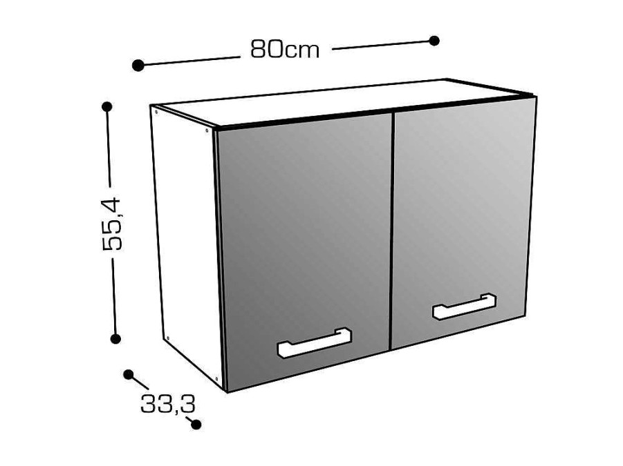 Movel De Cozinha | Vente-unique Cozinha Completa Com Bancada De Trabalho 180 Cm Natural E Preto - Trattoria