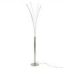 Candeeiro De Pe | OZAIA Candeeiro De Pe 5 Bracos Leds Conceptual Filae - Metal - 58 X 20 X 189 Cm - Prateado