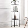 Biblioteca, Vitrina, Estante | Vente-unique Estante De Metal 3 Prateleiras Preto - Graziela