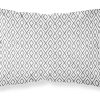 Roupa De Cama | Purline Taie D'Oreiller 100% Coton 1 Piece Motif Geometrique Gris 80X80