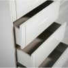 Comoda | Angel Cerda Chiffonier Em Mdf Lacado Em Niebla Brillo Com Quatro Gavetas 7036