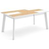 Mesa De Jantar | Skraut Home Mesa Sala De Jantar, 170, Para 8 Pessoas, Pes De Madeira, Carvahlo E Branco