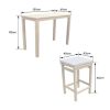 Conjunto Mesa E Cadeiras De Jardim | Happy Garden Aruba Mesa De Pe De 4 Lugares Em Acacia - Almofadas De Areia