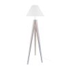 Candeeiro De Pe | TOSEL Abajur Tosel Cylindrique 40 Tecido Cilindro Preto D40 X H22 Cm
