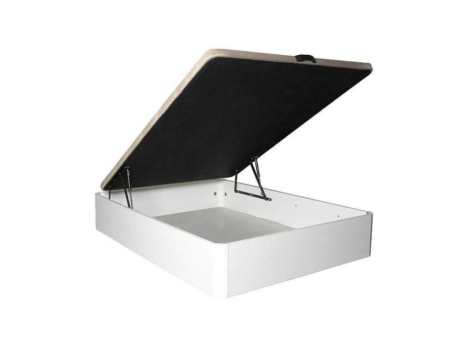 Cama De Adulto | Saldosystocks Tampa Estofada Dobravel Para Canape Madeira 3D 25 Branco 135X190Cm Atenas