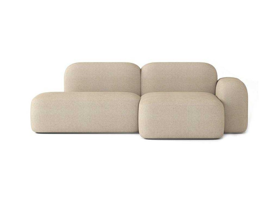 Sofa De Canto | Atio Sofa Max De 3 Lugares Em Tecido Bege