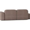 Sofa De Canto | Atio Sofa Max De 3 Lugares Em Tecido Castanho