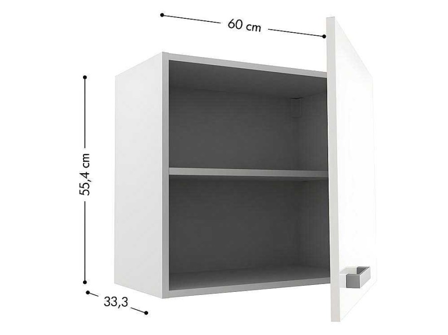 Movel De Cozinha | Vente-unique Cozinha Completa De Canto 11 Elementos De Arrumacao Branco - Trattoria
