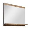 Acessorios De Casa De Banho | OZAIA Espelho De Casa De Banho Retangular Com Prateleira De Arrumacao Cor Natural Clara 60 X 50 Cm - Claudia