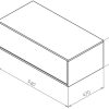 Promocoes Casa De Banho & Bem-Estar | Vente-unique Movel De Casa De Banho Suspenso Verde E Branco Lavatorio Individual E Duas Gavetas 94 Cm - Teana Ii