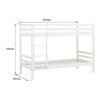 Cama De Crianca | Happy Garden Beliche Para Criancas 190X90Cm Branco Amber