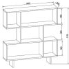 Biblioteca, Vitrina, Estante | Homemania Estante Hera, Branco, 100X22X111 Cm, Epikasa