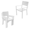 Conjunto Mesa E Cadeiras De Jardim | Happy Garden Venezia Conjunto De Moveis De Jardim De Aluminio Extensivel 180/300 - Branco