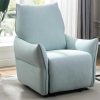 Cadeirao Relax | Vente-unique Poltrona Articulada Eletrica Em Tecido Azul-Claro Modoc