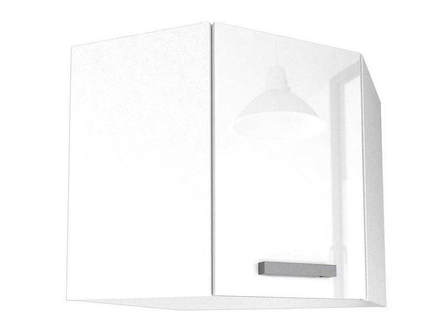 Movel De Cozinha | Vente-unique Cozinha Completa De Canto, 13 Elementos De Arrumacao, Branco - Trattoria