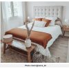 Cabeceira E Ponte De Cama | Vente-unique Cabeceira De Cama Estofada Francesco - 140 Cm - Tecido - Bege
