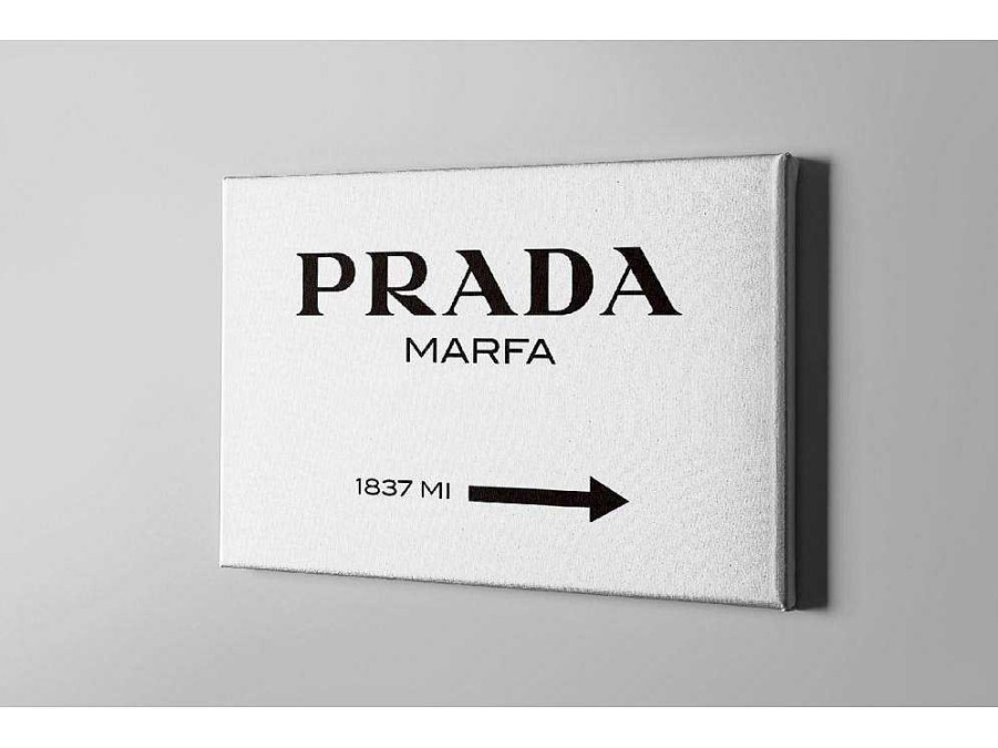 Placa De Parede Decorativa | EPIKASA Impressao Em Tela Prada Marfa, Branco, 45X3X70 Cm, Epikasa