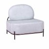 Poltrona Em Tecido | Vente-unique Sofa De 1 Lugar Com Design Minimalista - Clair - Azul