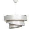 Candeeiro Suspenso | OZAIA Candeeiro De Teto E Metal De D. 40 X A. 72 Cm Cor Bege E Prateado - Tairon