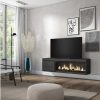 Movel De Tv | Skraut Home Movel De Tv, 160, Para Televisores Ate 65", Lareira Electrica Xxl, Suspensos, Preto