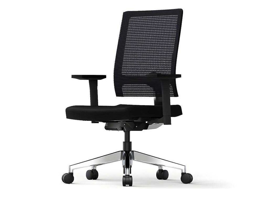 Cadeira De Escritorio | Workēa Cadeira De Escritorio Profissional Em Tecido Cor Preto - Midtown