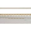 Cama Dupla | Venprodin Cama Gaucha Em Pinho Macico Branco Para Cama Branca - 90X190