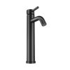 Torneira | Shower & Design Torneira Misturadora Mecanica Arredondada Em Inox Escovado Preto Mate A29,6 Cm - Salavan