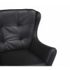 Poltrona Em Pele | LINEA SOFA Cadeirao Giratorio Em Pele Preto - Anaba