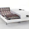 Cama Articulada | NATUREA Conjunto Relaxamento Com Discos De Molas Com Memoria De Forma E Bambu Lysis Iii De Naturea - Motores Okin - 2X80X200 Cm - Branco