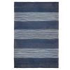 Tapete De Sala | OZAIA Tapete Em Juta Tecida A Mao De 200 X 290 Cm Cor Azul-Marinho E Branco - Kochi