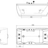 Banheira De Hidromassagem | Shower & Design Banheira De Hidromassagem Gavino - 1 Lugar - C140 - 75*150*A59 Cm - Canto Esquerdo
