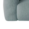 Promocoes Sofas & Poltronas | Maison Céphy Grande Sofa De Canto Esquerdo Em Tecido Texturizado Azul - Pogni